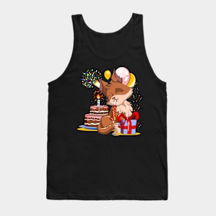 Fox Lover Birthday Party Forest Animal Cute Fox Tank Top